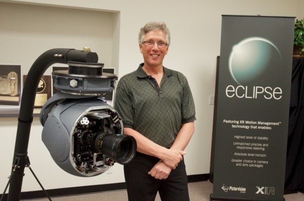 Mark Chamberlain  Pictorvision CEO with the Mini-Eclipse