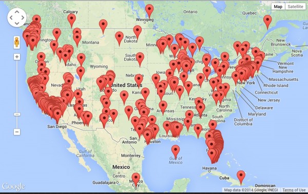 Interactive Stock Footage Map